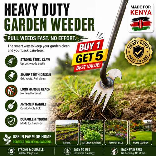 Hand Weeder Tool Kenya Heavy Duty Garden Weed Remover Steel Tool for Farm and Home Use