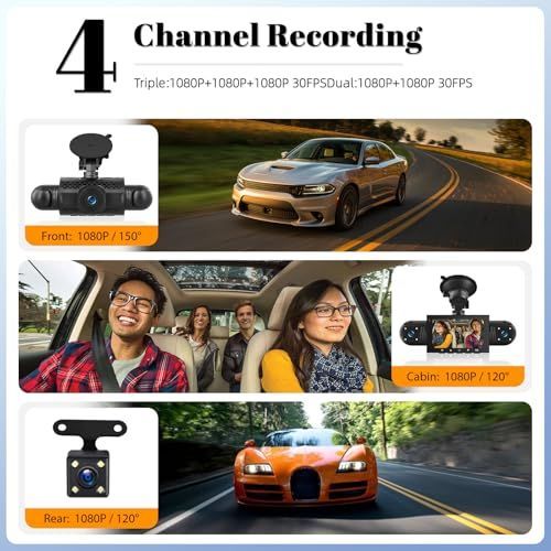 🔥HOT SALE🔥 COD！New Dash Cam: 3-inch Screen  3 Lenses  HD Night Vision  Parking Monitoring  Microwave Radar  Scratch Protection  Car Sentinel Mode