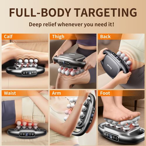 🔥Hot Seller🔥 Massage Gun Equipped with 16 Heads, Suitable for Different Body Muscle Groups
