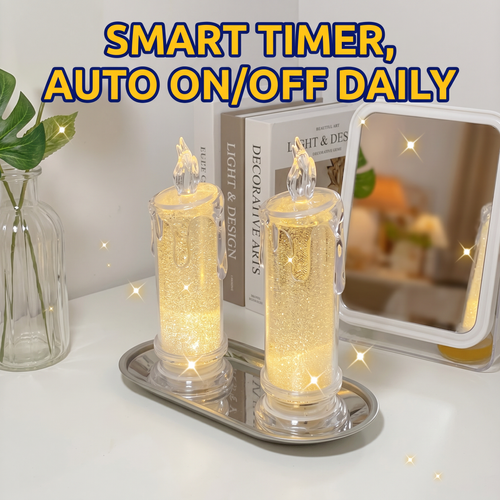 🔥Hot Seller🔥 COD！LED Candle-Style Night Light: Creative Night Light, Bedroom Bedside Lamp, Ambient Lighting, Creative Gift, Desktop Decorative Ornament