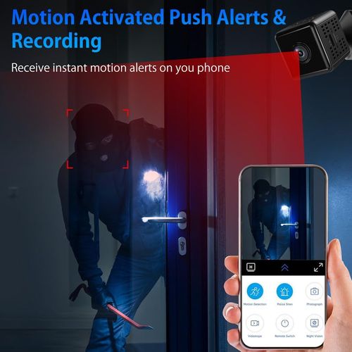 🔥Hot Seller🔥 COD！Hidden Camera,1080P HD WiFi Mini Nanny Cam with Night Vision & Motion Detection - Indoor&Outdoor Wireless Security Spy Cameras for Home, Car, Baby & Pet Monitoring-Upgraded X6d