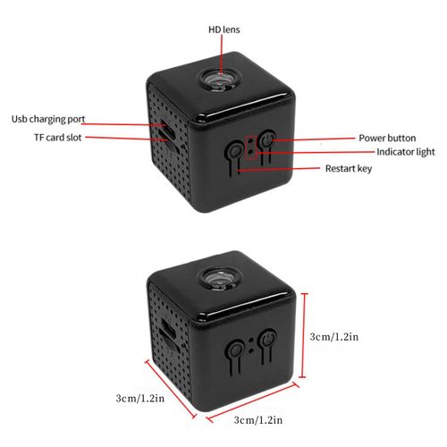 🔥Hot Seller🔥 COD！Mini Camera, HD 1080P WiFi Wireless Camera with Night Vision, Motion Detection, Wireless Mini Camcorder for Car, Home, Office, Courtyard
