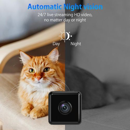 🔥Hot Seller🔥 COD！Hidden Camera,1080P HD WiFi Mini Nanny Cam with Night Vision & Motion Detection - Indoor&Outdoor Wireless Security Spy Cameras for Home, Car, Baby & Pet Monitoring-Upgraded X6d