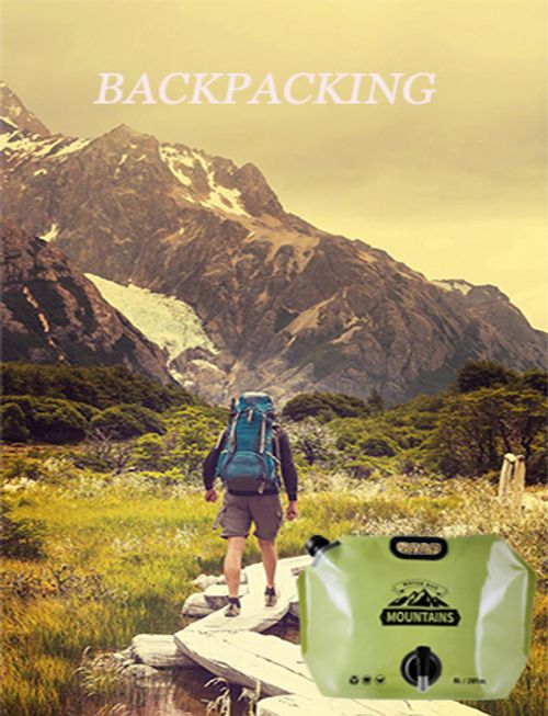 🔥Hot Seller🔥 COD！Portable Outdoor Water Bag, Car Camping Gear, Outdoor Hiking, Foldable Travel Plastic Water Bag