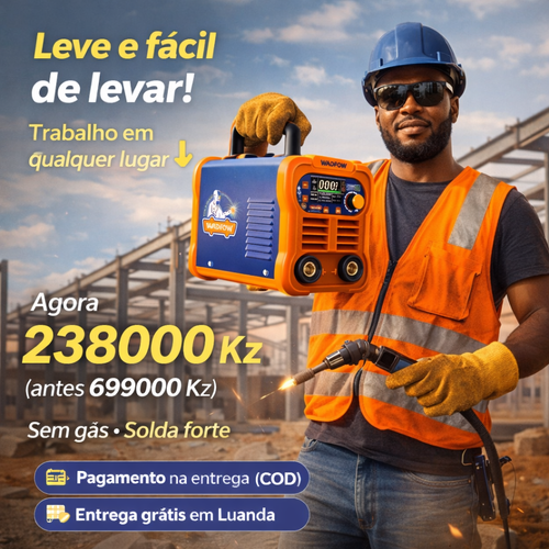 Máquina de Solda Sem Gás Portátil 220V em Luanda | Promoção 238000 Kz 🔥 Entrega Grátis + COD