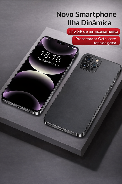 i16 Pro Max – Tela Gigante, Bateria Monstra e Som Potente 🔋📱🔥