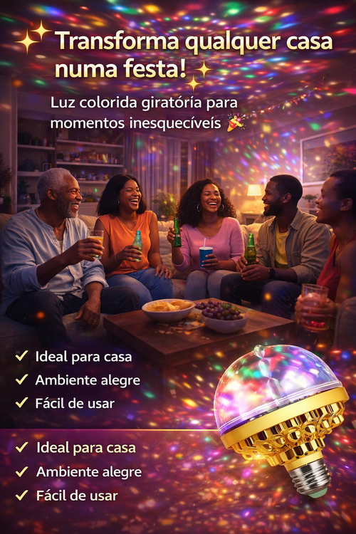 💡 FOCO DE LUZES DE FESTIVAL GIRATÓRIO 💡