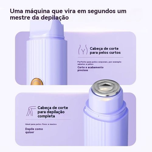 Aparelho elétrico para depilação íntima, lâmina de barbear elétrica para homens e mulheres, para pelos íntimos e axilares, seguro e indolor