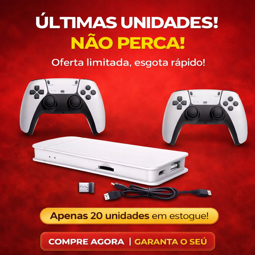 CONSOLA DE JOGOS M15 4K | 2000+ Jogos Grátis | 2 Controles | Entrega em Luanda