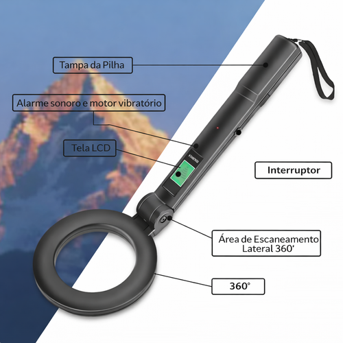 🟡 DETECTOR DE METAIS 360°