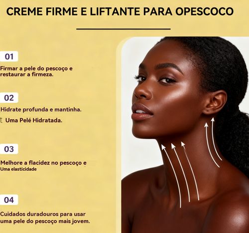 Creme com rolo reafirmante para o pescoço