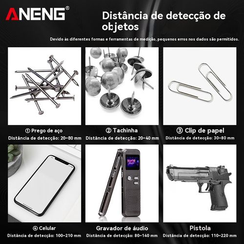 Detector de metais portátil de alta precisão