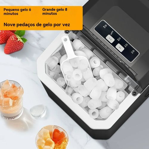 Nova máquina de gelo portátil para uso doméstico