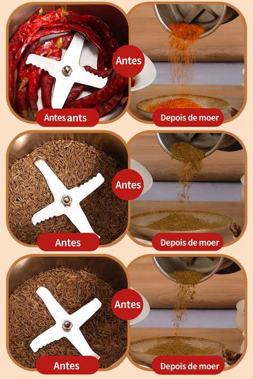Moedor de alta potência, moinho triturador, para uso doméstico, moagem ultrafina