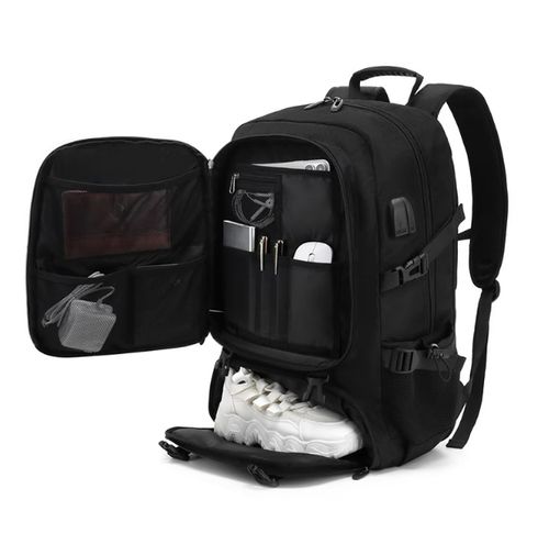 Mochila de ombro dupla de grande capacidade para viagens de negócios, caminhadas e lazer