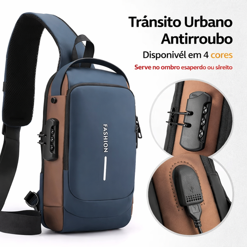 🎒🔐 Bolsa Antifurto Urbana com Cadeado de Senha 🔐🎒