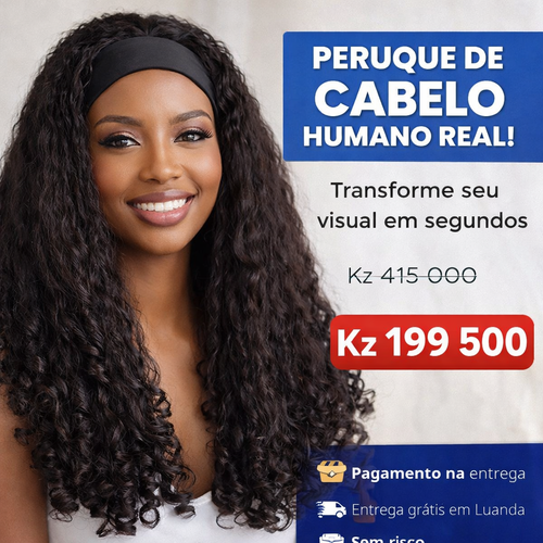 PERUCA DE CABELO HUMANO 100% NATURAL 😍