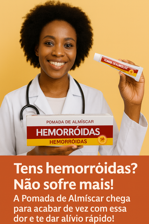 Pomada para Hemorróidas Profissional – Alívio Rápido para Dor, Sangramento e Prolapso Anal 🍑🔥