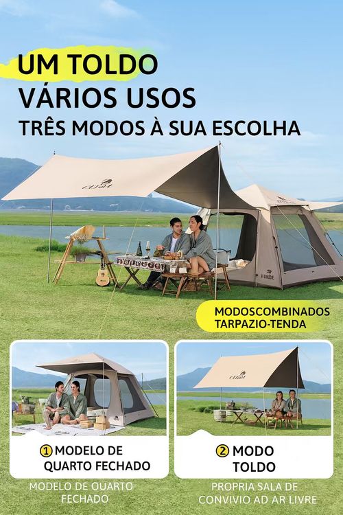 🏕️ Tenda & Tarpazio Premium de Camping 🌄