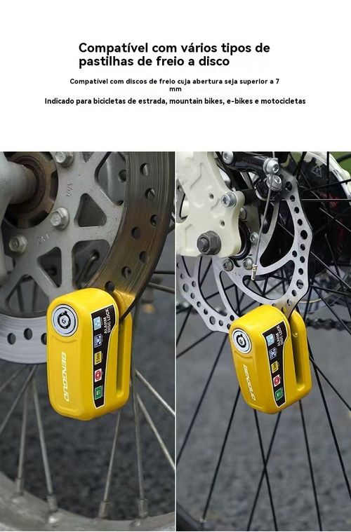 Alarme de fechadura de motocicleta