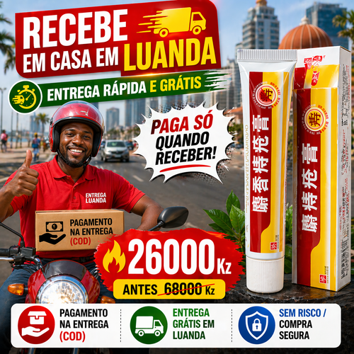 Pomada Natural para Hemorroidas – Alívio Rápido | Tratamento Interno e Externo | Entrega em Luanda