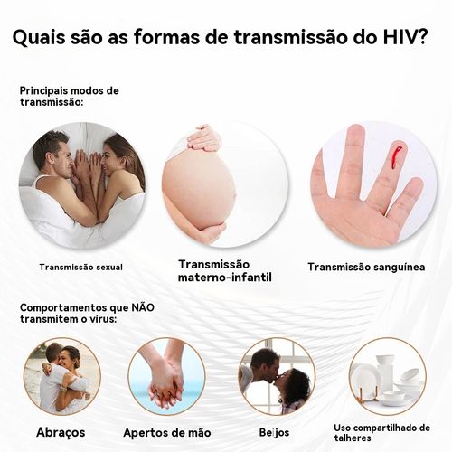Kit de teste de sangue para HIV, reagente para detecção de HIV, uso médico e doméstico, teste individual
