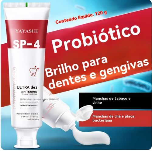 Pasta de dentes SP-4 Probiótica Original para Branqueamento e Remoção de Manchas