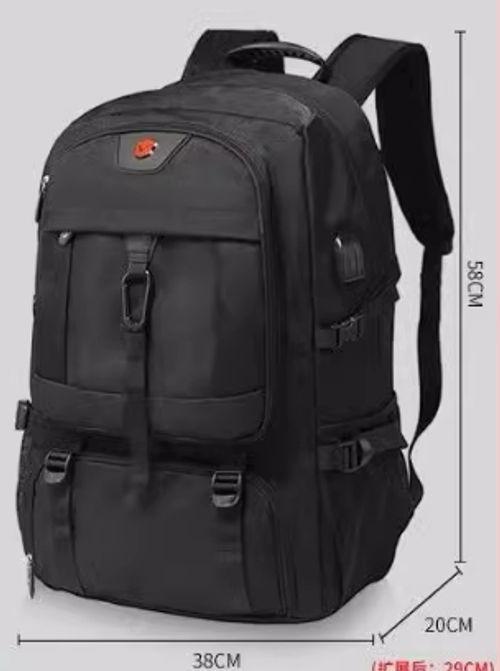 Mochila de ombro dupla de grande capacidade para viagens de negócios, caminhadas e lazer