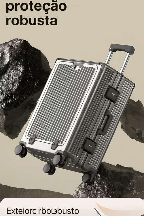 Mala de Viagem TOP + Porta USB + Trava TSA 🧳🔥 – Pra Viagens Sem Stress em Luanda!