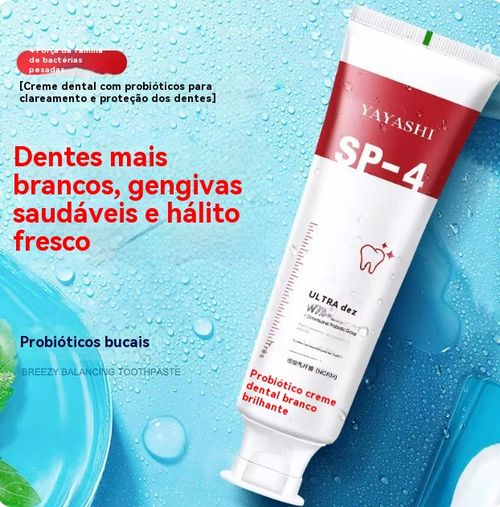 Pasta de dentes SP-4 Probiótica Original para Branqueamento e Remoção de Manchas