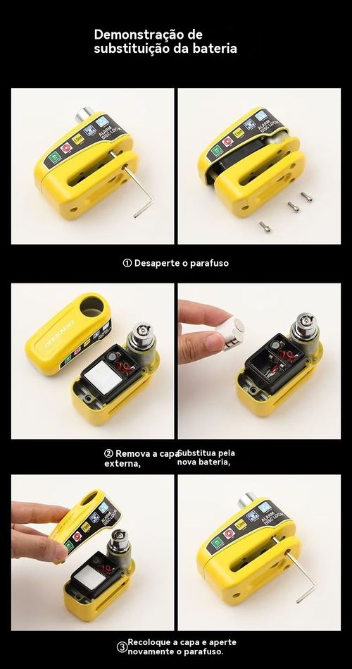 Alarme de fechadura de motocicleta