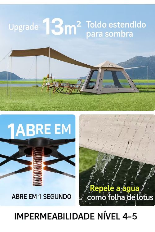 🏕️ Tenda & Tarpazio Premium de Camping 🌄