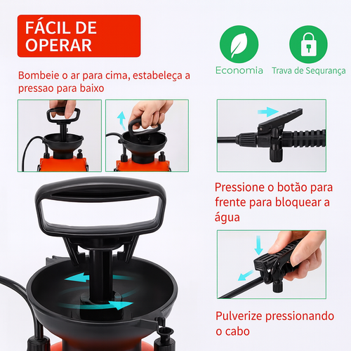 Sprayer 5L (Lança Espuma + Rega) 🧴🚿 – Pra Lavar Carro & Regar Plantas em Luanda! 💥