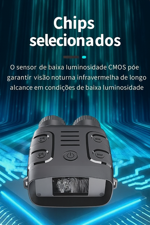Binóculo de Visão Noturna Profissional 5X – Enxerga Claro de Dia e Domina a Noite 🌙👀