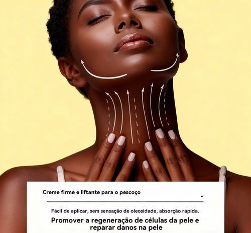 Creme com rolo reafirmante para o pescoço