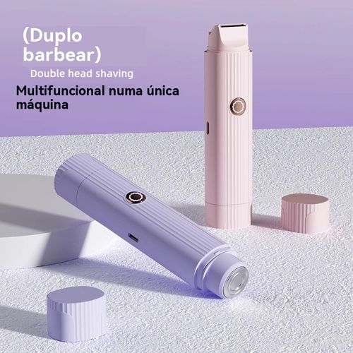 Aparelho elétrico para depilação íntima, lâmina de barbear elétrica para homens e mulheres, para pelos íntimos e axilares, seguro e indolor