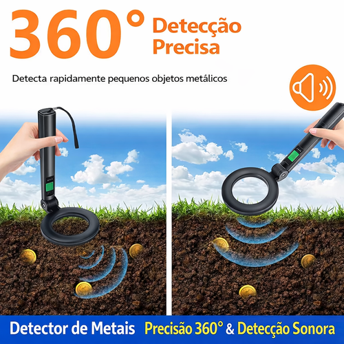 🟡 DETECTOR DE METAIS 360°