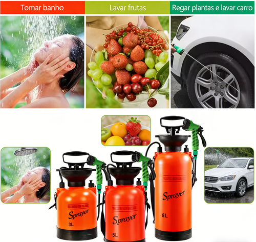 Sprayer 5L (Lança Espuma + Rega) 🧴🚿 – Pra Lavar Carro & Regar Plantas em Luanda! 💥