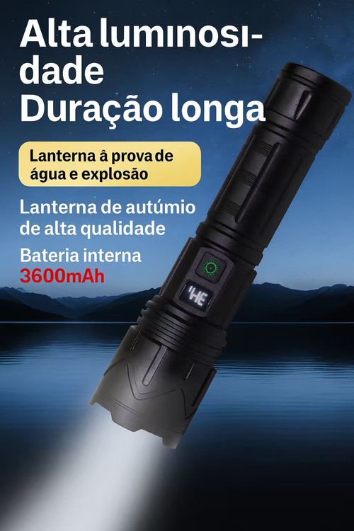 Lanterna poderosa Canglong de nova geração com luz branca super brilhante