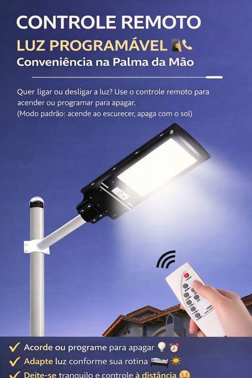 🌞💡 Lâmpada Solar LED Super Potente – Iluminação Forte e Inteligente para Sua Casa