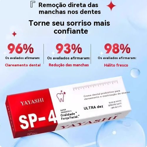 Pasta de dentes SP-4 Probiótica Original para Branqueamento e Remoção de Manchas