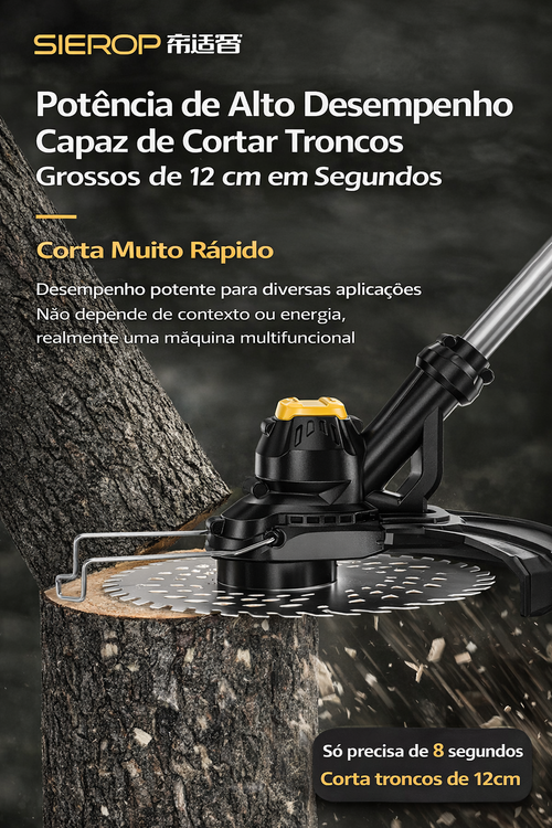 Roçadeira Elétrica 1880W 6.0AH Sem Escova em Luanda ⚡ Potente | Pagamento na Entrega