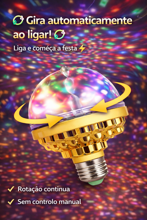 💡 FOCO DE LUZES DE FESTIVAL GIRATÓRIO 💡