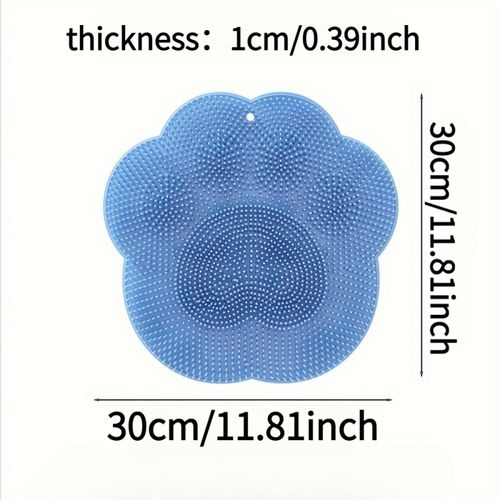 Silicone bath massage mat