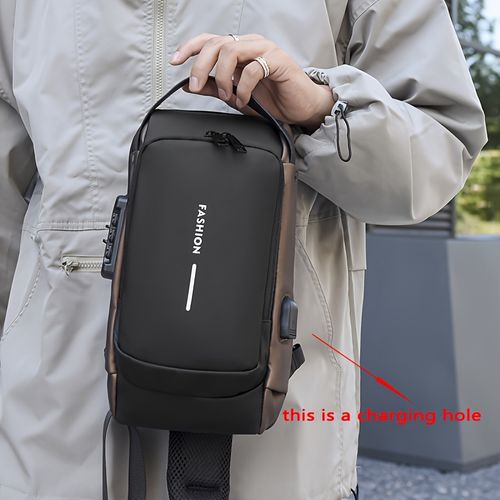 Anti-theft Password Lock Crossbody Bag