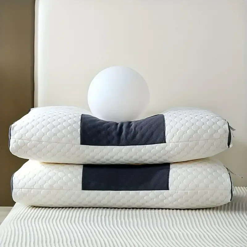 Oreiller de cou à massage tricoté pour dormir, doux