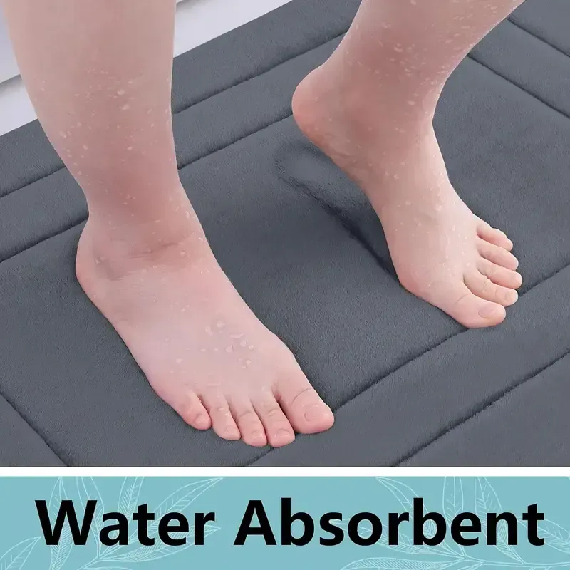 Tapis de bain en mousse à mémoire de forme, tapis de cuisine