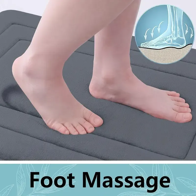 Tapis de bain en mousse à mémoire de forme, tapis de cuisine