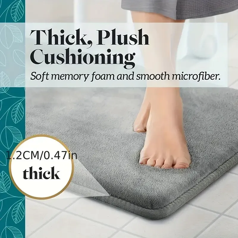 Tapis de bain en mousse à mémoire de forme, tapis de cuisine