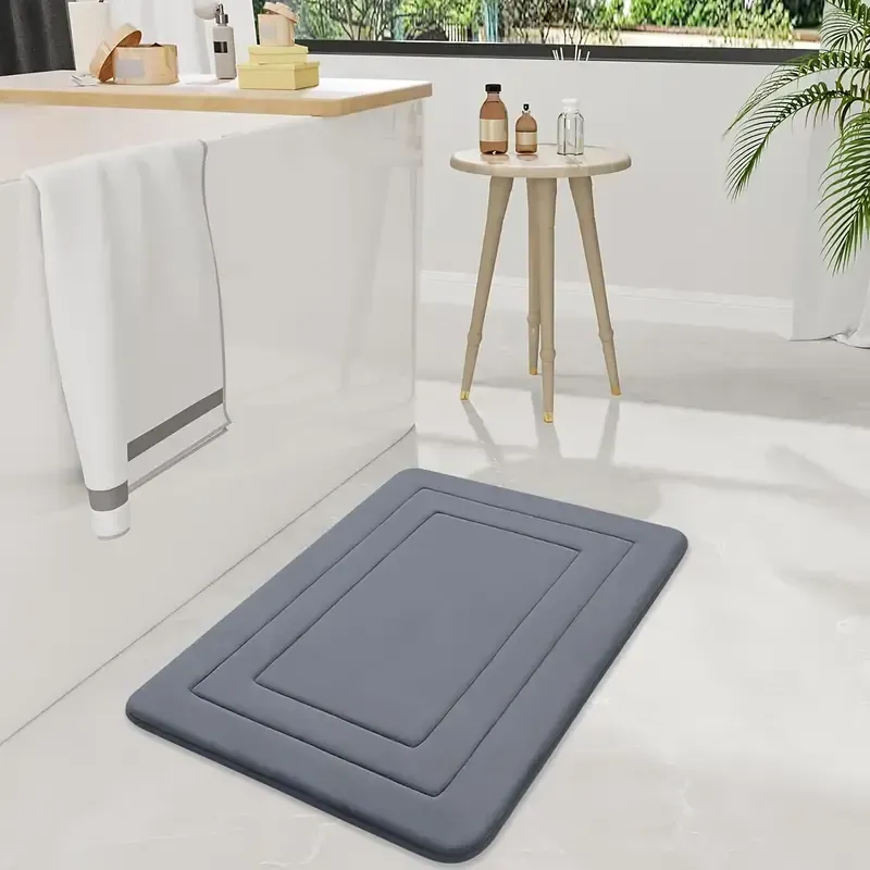 Tapis de bain en mousse à mémoire de forme, tapis de cuisine